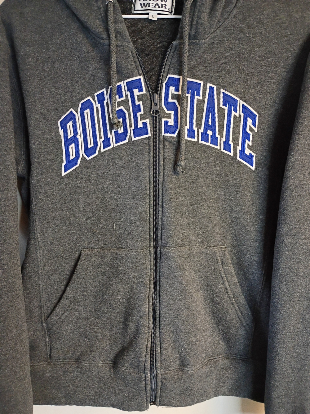 Know wear Boise State Full-Zip Hooded Jacket - Gray - Picture 3 of 4